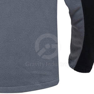 Veste en polaire d'hiver respirante et à séchage rapide, écologique, pour homme, vêtements de rue avec logo sur le devant - Product Image 6