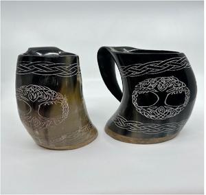 แก้วมัก/ถ้วยทำด้วยมือรูปเขาควายขัดเงาขนาดใหญ่งานฝีมือธรรมชาติที่เป็นมิตรกับสิ่งแวดล้อมสไตล์ใหม่ของตกแต่งบ้าน - Product Image 1