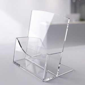 Support de brochure en acrylique transparent A5 pour publicité, vente au détail et utilisation sur bureau - Product Image 1