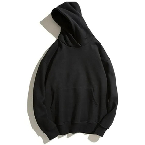 Sweat à capuche unisexe pour homme, 100% coton, de haute qualité, avec logo personnalisé, hiver, solide, à séchage rapide, respirant, avec poche - Product Image 4