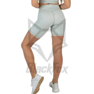 กางเกงขาสั้นผ้าย้อมสีพื้นสำหรับผู้หญิงกางเกงขาสั้นเล่นโยคะผ้าสแปนเด็กซ์ระบายอากาศได้ดีแห้งเร็วดีไซน์ตามสั่งฤดูร้อน - Product Image 4