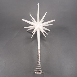 Décoration de noël et nouvel an, Champagne or acrylique 3D étoile à pointes - Product Image 3