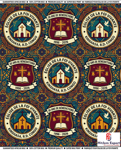 Custom African Wax Print Fabric Manufacturer Church Celebration Anniversary Convention Uniform Textile Supplier OEM ODM Service - Product Image 5
