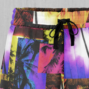 Short de bain femme écologique taille haute imprimé plage short femme durable évacuation de l'humidité séchage rapide respirant sublimé short de bain - Product Image 6