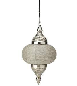 Lámpara de linterna colgante de Metal hecha a mano con acabado antiguo de plata para decoración de restaurante de hotel en casa - Product Image 2