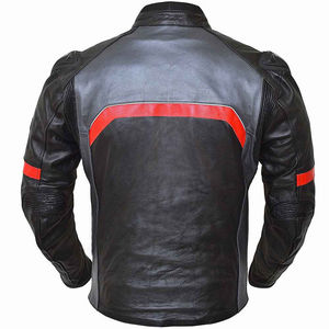 Veste en cuir de course automobile personnalisée avec logo, coupe-vent, ignifuge, respirante, col montant, pour l'été - Product Image 3