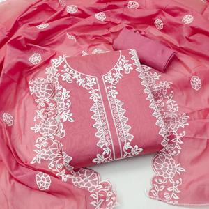 Vestido nuevo Trabajo de bordado pesado y candelabro dupatta traje Vestido Material para mujer venta en línea - Product Image 4