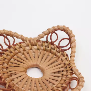 Ensemble de sous-verres en rotin tissés à la main de marque personnalisée pour la maison, le café et le restaurant utilisent des tapis et des tampons - Product Image 6