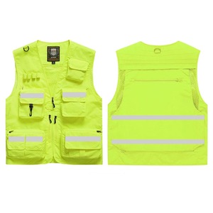 OEM hommes été vêtements de travail gilet vente chaude respirant anti-boulochage sans manches Cargo gilet - Product Image 2