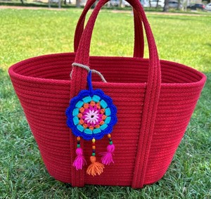 Bolso de Mano de Cuerda, Bolso de Verano, Bolso de Playa, Bolso de Cordón, Bolso de Cuerda de Algodón, Bolso para el Verano, Bolsos de Hombro, Regalo Ecológico - Product Image 4