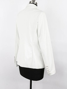 แจ็กเก็ตหนัง PU ของผู้หญิงแบบลำลองแจ็กเก็ตหนังแฟชั่นทันสมัยสีตามสั่ง - Product Image 4