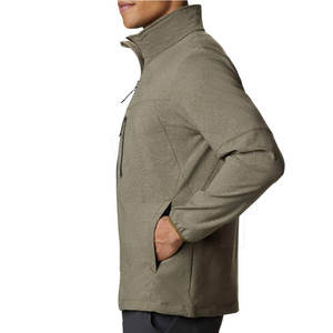 Chaqueta Softshell de invierno para hombre de diseño personalizado tela de lona de poliéster resistente al agua de alta calidad con bolsillos con cremallera nueva tendencia - Product Image 3