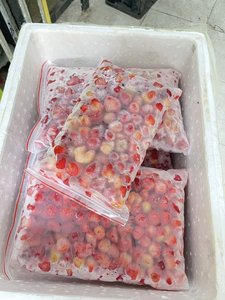 Fresas Orgánicas Premium Congeladas IQF, Enteras, en Rodajas y en Cubos, en Caja para Suministro a Granel - Product Image 3