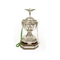 Trophée en métal artistique hautement poli avec détails artisanaux idéal pour reconnaître les champions dans les grands tournois