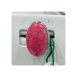 Anillo de diamantes de thulita natural en línea, venta al por mayor, anillo de piedras preciosas de plata esterlina para boda o compromiso en India - Product Image 2