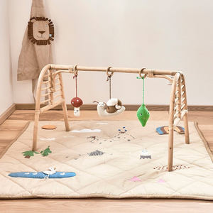 Gimnasio de juegos de ratán hecho a mano, accesorio para bebés recién nacidos, mejor precio, gimnasio de juegos natural, tapetes de juego para bebés - Product Image 1