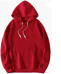 Sweat à capuche surdimensionné de haute qualité pour hommes, personnalisable avec un logo imprimé sur le devant, design uni, sweat à capuche lourd et vierge - Product Image 4