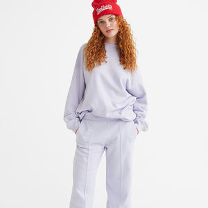 Pantalon de survêtement respirant pour femme Pantalon de sport décontracté avec décoration en dentelle Style avant plat - Product Image 1