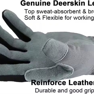 Conception personnalisée de gants en cuir synthétique pour la construction d'écrans tactiles industriels pour la vente en gros de travaux de mécaniciens - Product Image 6