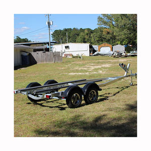 Remolque de barco de grado marino marco galvanizado en caliente ruedas de alta resistencia soportes ajustables luces impermeables y protección contra el óxido - Product Image 4