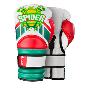 Gants de boxe professionnels en cuir de vachette de 12oz pour adultes nouveau Logo OEM couleur thaïlandaise mode cuir PU pour l'entraînement aux arts martiaux - Product Image 1