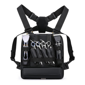 Funda de cuero ergonómica con estampado personalizado para peluquero, organizador de herramientas de peluquería manos libres para profesionales del salón - Product Image 4