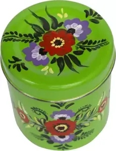 Lata de almacenamiento de alimentos pintada a mano, recipiente de alta calidad de estilo moderno, elegante para el hogar y la cocina - Product Image 6