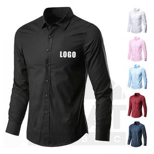 Camisas Casuales de Primavera de Estilo Formal con Botones, de Primera Calidad, de Poliéster/Algodón, Antibolitas y Transpirables, Servicio Personalizado OEM - Product Image 4