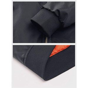 Multi poches 2 poches avant fendues fermeture éclair 1 poche crayon vêtements-manteau/veste enduit vers le bas preuve hommes Satin veste - Product Image 5