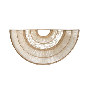 Vietnam venta al por mayor bohemio Seagrass pared colgante decoración hermosa Granja Boho Seagrass cesta acento para el hogar pared única - Product Image 4