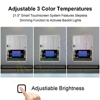 Miroir à écran tactile 2 en 1 avec lumières LED IP66 étanche, parfait pour le salon et la salle de bain Miroir de salle de bain intelligent Tv