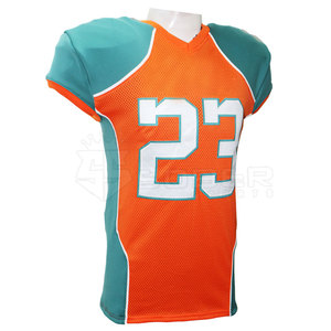 Jersey de Fútbol Americano Personalizado de Fábrica, Transpirable, de Secado Rápido, Material de Poliéster de Alta Calidad, Logotipo OEM, Nombre del Equipo Personalizado - Product Image 2