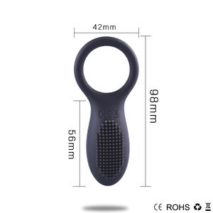 Anneau de pénis électrique à télécommande de haute qualité, ensemble d'anneaux vibrants en silicone pour couples, stimulation, partage, Guangdong - Product Image 4