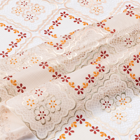 Nappe de table en dentelle Nouveau design Imperméable de haute qualité Couverture de table personnalisée pour fête Plastique durable Extérieur
