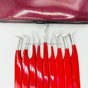 แหนบต่อขนตาสแตนเลสแบบกำหนดเอง ปลายไฟเบอร์ จับถนัดมือ ป้องกันไฟฟ้าสถิต รับผลิตแบรนด์ส่วนตัว สีตามสั่ง อุปกรณ์ต่อขนตา - Product Image 4