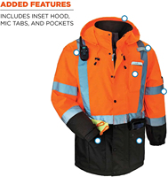 Veste en toile de polyester réfléchissante à haute visibilité avec poches contrastées, fabrication sur mesure, veste de travail unisexe de haute qualité Ronpex