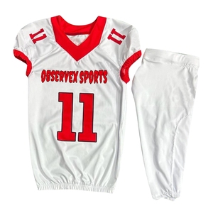 Uniforme de football américain en 100% polyester imprimé personnalisé de qualité supérieure uniforme de football américain à prix raisonnable - Product Image 1