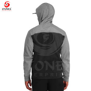 Sudadera con capucha de pesca al aire libre ligera con protección solar de manga larga Sudadera con capucha de tela personalizada para hombres - Product Image 3