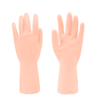 Guantes de goma impermeables para limpieza de platos, manoplas modernas de goma para uso doméstico y cocina