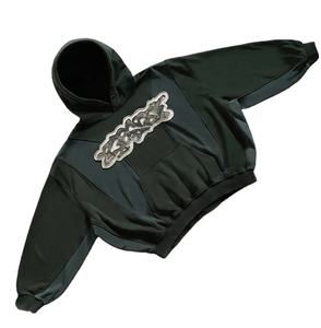 Sudadera con capucha de lavado ácido, sudadera esencial de alta calidad para hombre, sudadera 100% de tela de algodón, Sudadera con capucha de necesidad de cultivo de invierno - Product Image 4