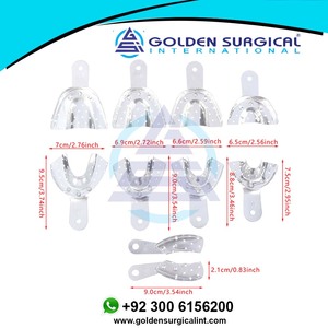 Plateau d'empreinte dentaire orthodontique en alliage d'aluminium, plateaux d'empreinte dentaire, instruments dentaires en aluminium - Product Image 2