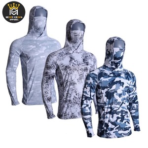 Sudadera con Capucha para Pesca, Impermeable, Transpirable, de Secado Rápido, con Protección UV y Protección Facial, Estampado por Sublimación, para Hombre - Product Image 5