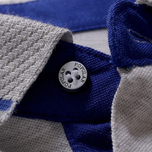 Tissu en toile 100% coton surdimensionné pour polos à motif solide respirant confortable Marque privée - Product Image 5