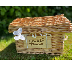 Urne funéraire en rotin rectamgulaire naturel pour animaux de compagnie osier à la main urne biodégradable de style européen du Vietnam prix d'usine - Product Image 3