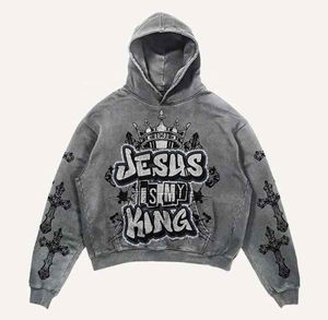 Sudaderas con capucha de lavado ácido Vintage personalizadas de alta calidad para hombre con bordado Puff impresión Digital ODM OEM - Product Image 3