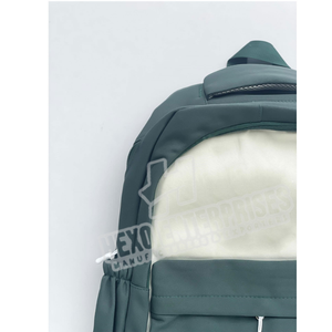 Mochila de ocio con diseño de empalme a la moda, de gran capacidad Unisex mochila de viaje, mochilas escolares para jóvenes para uso diario - Product Image 2