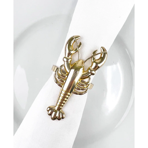 Servilletero de Metal con diseño de caballito de mar con acabado dorado Diseño en relieve Vajilla Accesorios decorativos Servilletero a los mejores precios - Product Image 3