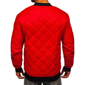 แจ็คเก็ตพัฟเฟอร์ผู้ชายแบบเบา ดีไซน์ตามสั่ง OEM ลายควิลท์เพชร สำหรับฤดูหนาว อุ่น ระบายอากาศ กันลม ผลิตจากโพลีเอสเตอร์ สไตล์ลำลอง - Product Image 6