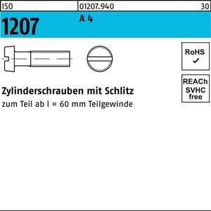 Tornillo de Cabeza Cilíndrica ISO 1207 M2 X 16 A4 1000 Piezas - Product Image 1