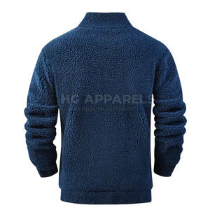 Veste d'hiver élégante en laine sherpa avec un mélange de laine de qualité supérieure et une doublure douce, veste épaisse en laine sherpa - Product Image 2